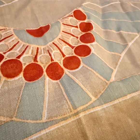 Vintage Made in Switzerland Lana Laine Wool Scarf 25.5”x26.5” - Picture 3 of 8